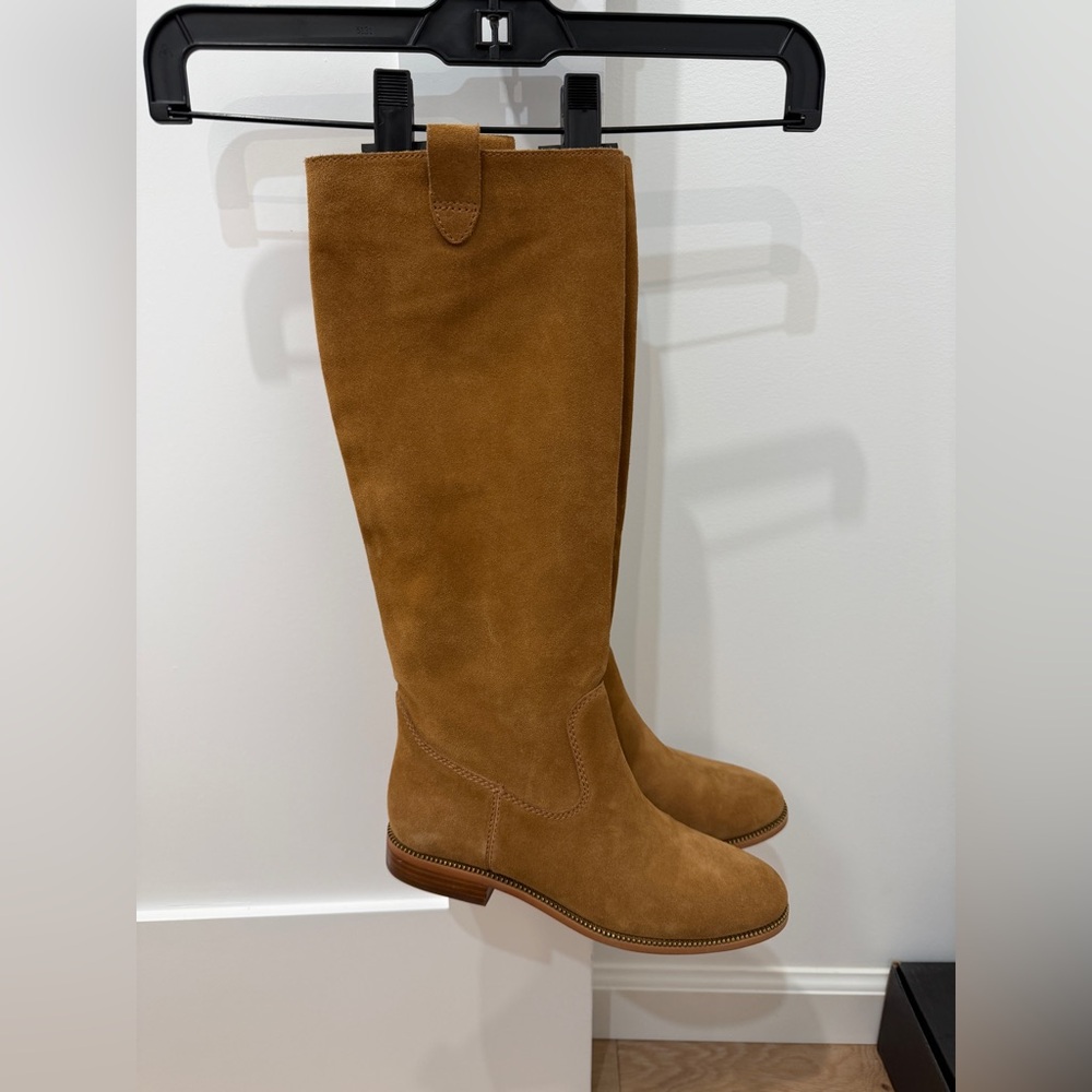 Michael Kors Camel Suede Heeled Boots